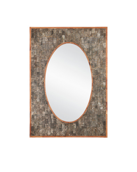 Currey and Company - 1000-0155 - Mirror - Ebba Rectangular Mirror - Natural/Mirror