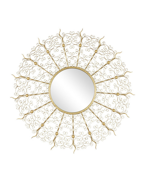 Currey and Company - 1000-0165 - Mirror - Levain - Gold Leaf