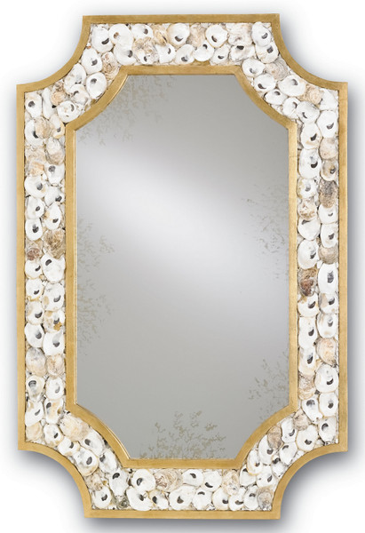 Currey and Company - 1090 - Mirror - Margate - Contemporary Gold Leaf/Natural