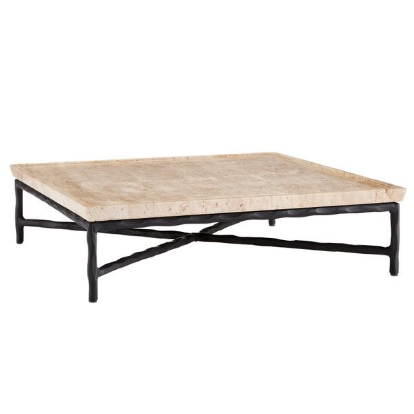 Currey and Company - 1200-0595 - Tray - Boyles Collection - Natural/Black