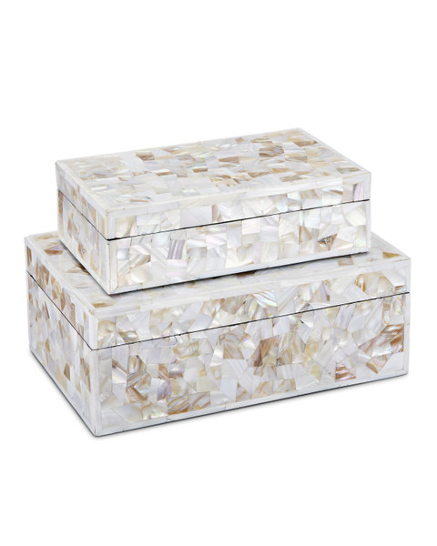 Currey and Company - 1200-0770 - Box Set of 2 - Uma - Natural/White