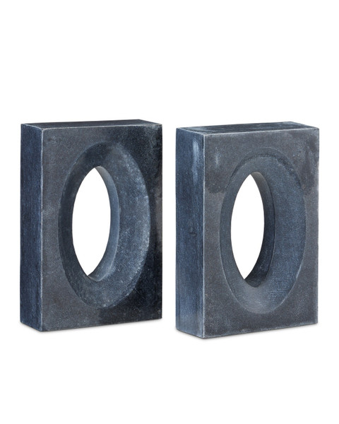 Currey and Company - 1200-0775 - Bookends Set of 2 - Demi - Natural
