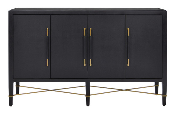 Currey and Company - 3000-0037 - Sideboard - Verona - Black/Natural/Champagne