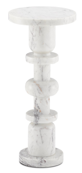 Currey and Company - 3000-0138 - Drinks Table - Sasha Collection - White
