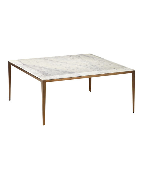 Currey and Company - 4000-0237 - Cocktail Table - Oblique - Natural/Antique Brass