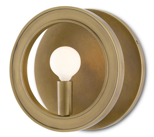 Currey and Company - 5900-0039 - One Light Wall Sconce - Chaplet Brass Wall Sconce - Antique Brass
