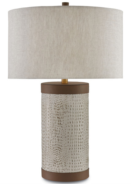 Currey and Company - 6000-0038 - One Light Table Lamp - Baptiste - Ivory/Brown