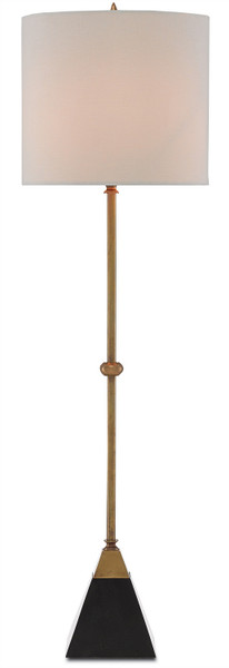 Currey and Company - 6000-0078 - One Light Table Lamp - Recluse - Vintage Brass/Black