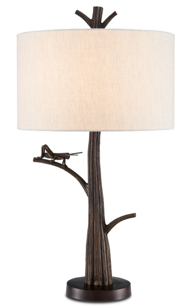 Currey and Company - 6000-0774 - One Light Table Lamp - Grasshopper - Bronze