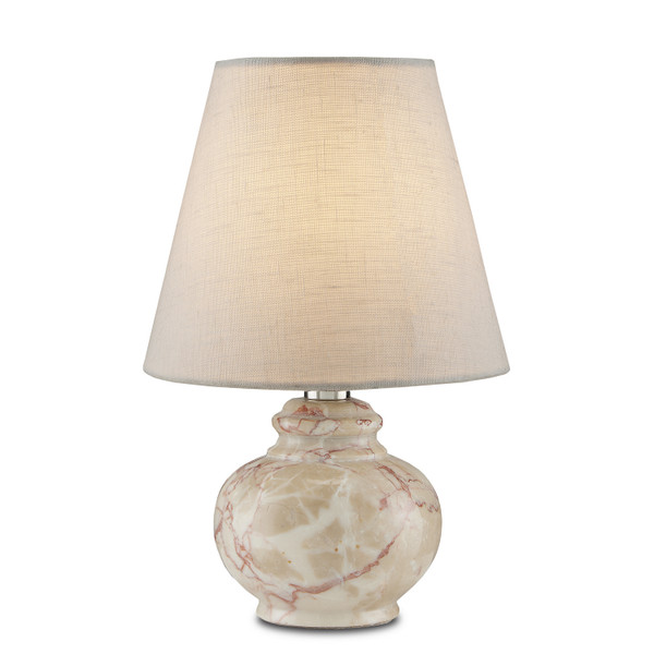 Currey and Company - 6000-0806 - One Light Table Lamp - Piccolo - Beige/Pink