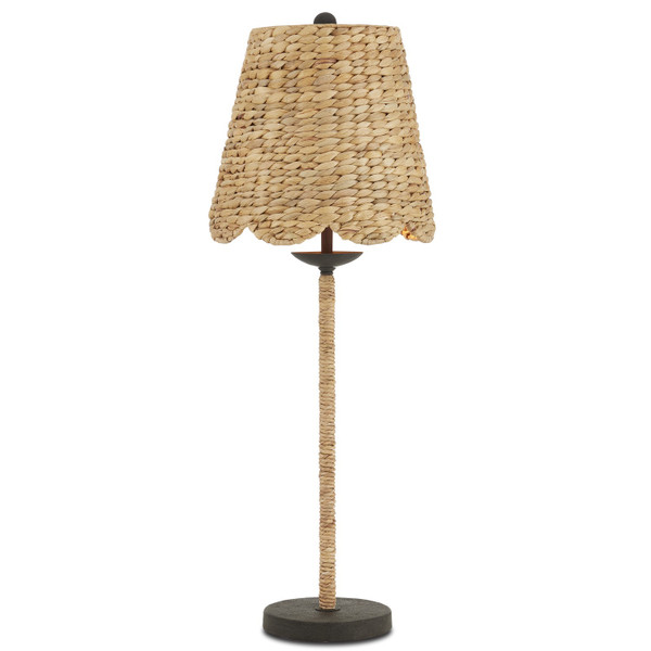 Currey and Company - 6000-0902 - One Light Table Lamp - Annabelle - Natural/Molé Black