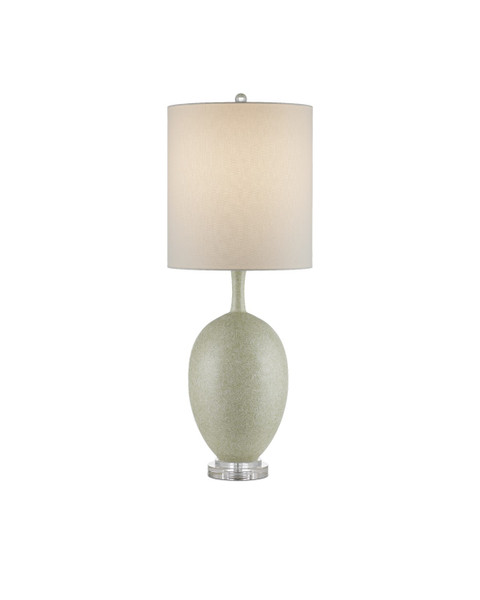 Currey and Company - 6000-0936 - One Light Table Lamp - Verdure - Green/Off-White/Clear