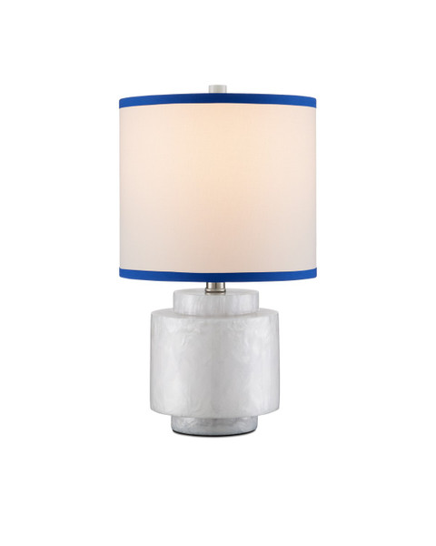 Currey and Company - 6000-1002 - One Light Table Lamp - Beryl Collection - White Swirl