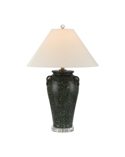 Currey and Company - 6000-1032 - One Light Table Lamp - Junko - Green/Clear