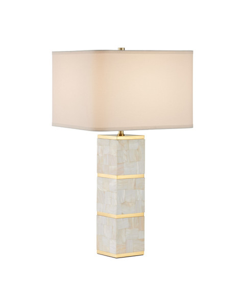Currey and Company - 6000-1033 - One Light Table Lamp - Casey - Natural/Brass