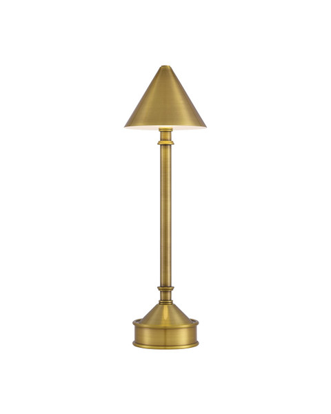 Currey and Company - 6700-0007 - LED Table Lamp - Traipse - Polished Antique Brass
