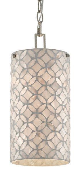 Currey and Company - 9000-0490 - One Light Pendant - Ellison - Natural/Antique Silver Leaf