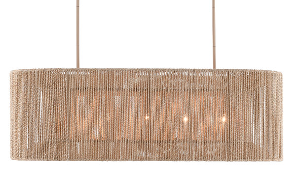 Currey and Company - 9000-0737 - Five Light Chandelier - Mereworth - Natural/Beige