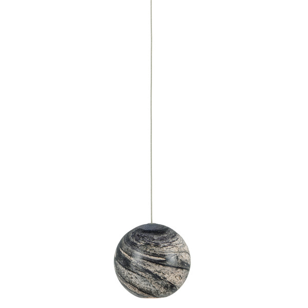 Currey and Company - 9000-1005 - One Light Pendant - Palatino - Earth with Speckles/Silver