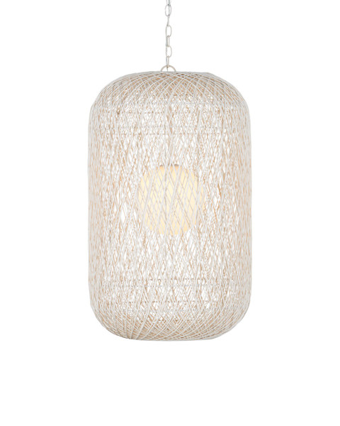 Currey and Company - 9000-1210 - One Light Pendant - Cocoon - Cream/Vanilla/White