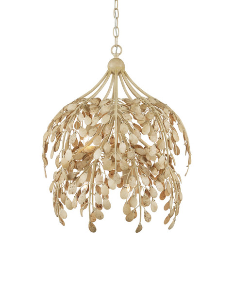 Currey and Company - 9000-1265 - Six Light Pendant - Maypan - Natural/Coco Cream