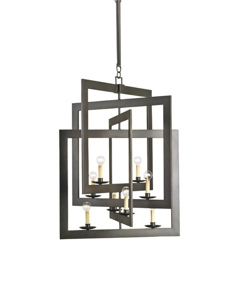Currey and Company - 9927 - Eight Light Chandelier - Middleton - Bronze Gold