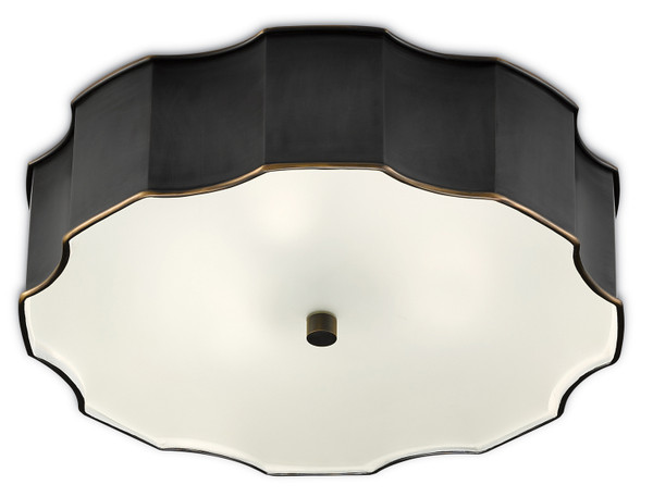 Currey and Company - 9999-0046 - LED Flush Mount - Wexford - Oil Rubbed Bronze/White