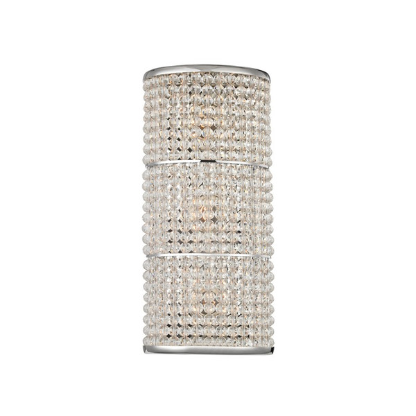 Hudson Valley - 1023-PN - Three Light Wall Sconce - Sherrill - Polished Nickel