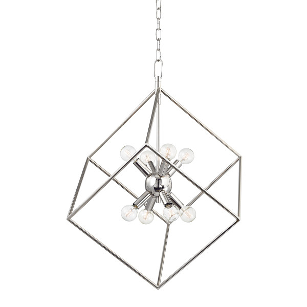 Hudson Valley - 1220-PN - Eight Light Pendant - Roundout - Polished Nickel