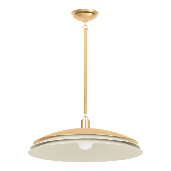 Hudson Valley - 1272-VGL/SSD - One Light Pendant - Oneida - Vintage Gold Leaf