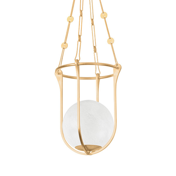 Hudson Valley - 1614-VGL - One Light Lantern - Verbank - Vintage Gold Leaf
