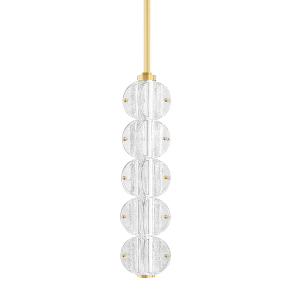 Hudson Valley - 1905-AGB - LED Pendant - Lindley - Aged Brass