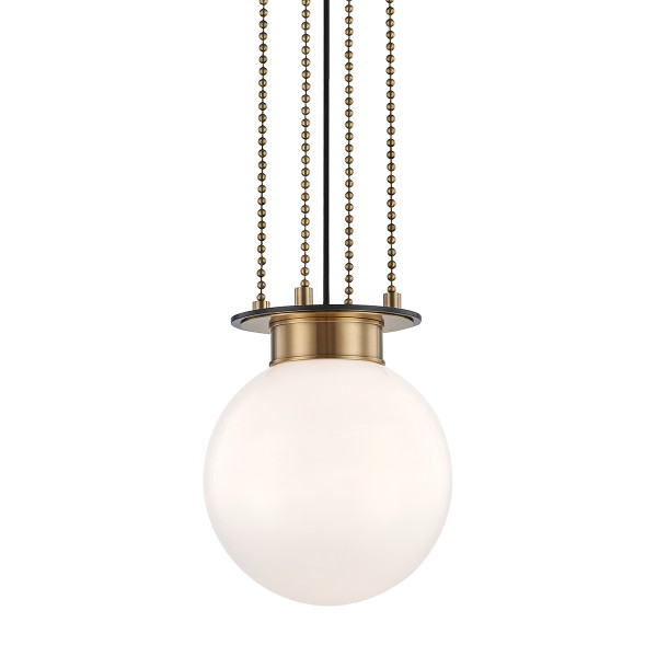 Hudson Valley - 2011-AOB - One Light Pendant - Gunther - Aged Brass/Old Bronze