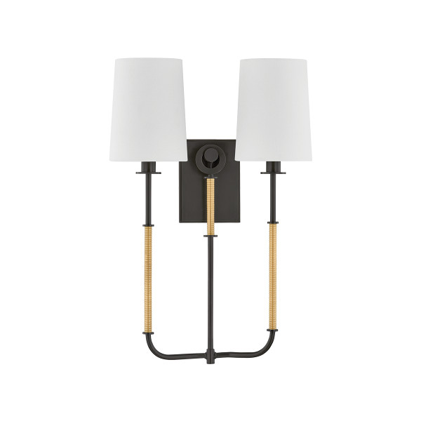 Hudson Valley - 2072-AGB/DB - Two Light Wall Sconce - Glenmont - Aged Brass