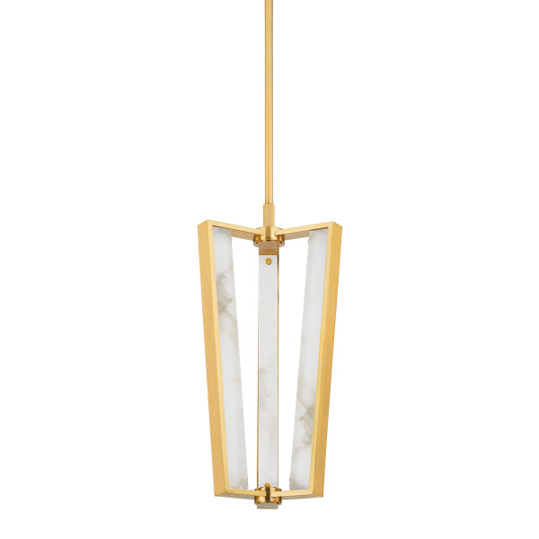Hudson Valley - 4053-AGB - LED Pendant - Edgemere - Aged Brass