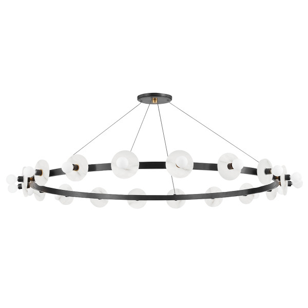 Hudson Valley - 4258-AOB - 18 Light Chandelier - Austen - Aged Brass/Old Bronze