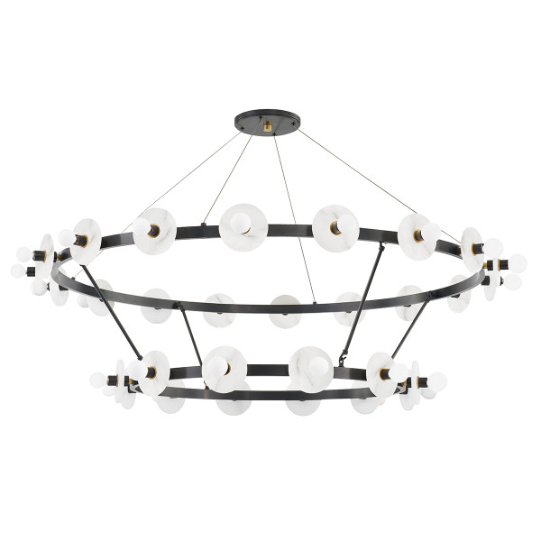 Hudson Valley - 4262-AOB - 30 Light Chandelier - Austen - Aged Brass/Old Bronze