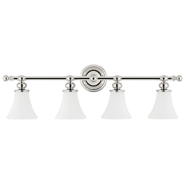 Hudson Valley - 4504-PN - Four Light Bath Bracket - Weston - Polished Nickel