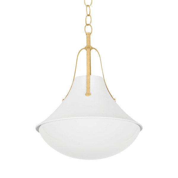 Hudson Valley - 4520-VGL/WP - One Light Pendant - Coventry - Vintage Gold Leaf