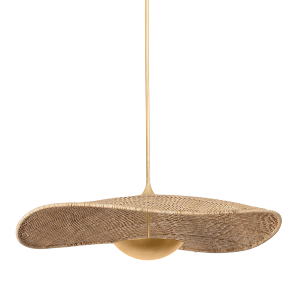 Hudson Valley - 4950-VGL - LED Pendant - Shiloh - Vintage Gold Leaf