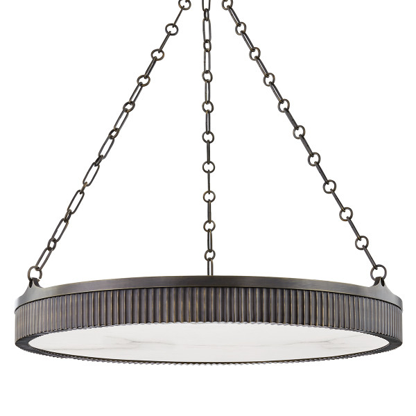 Hudson Valley - 532-DB - Eight Light Chandelier - Lynden - Distressed Bronze