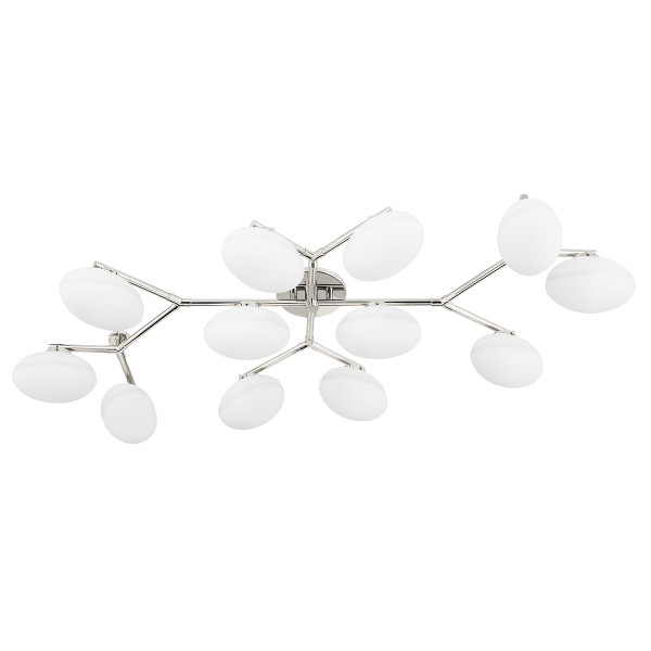 Hudson Valley - 5559-PN - 12 Light Semi Flush Mount - Wagner - Polished Nickel