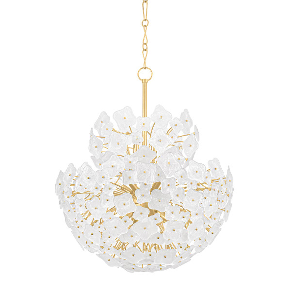 Hudson Valley - 5613-VGL - 13 Light Chandelier - Barrytown - Vintage Gold Leaf