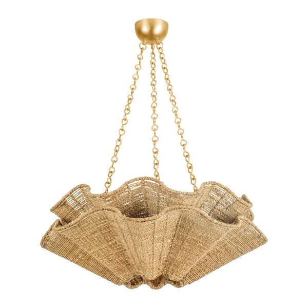 Hudson Valley - 6206-VGL - Six Light Chandelier - Hayworth - Vintage Gold Leaf