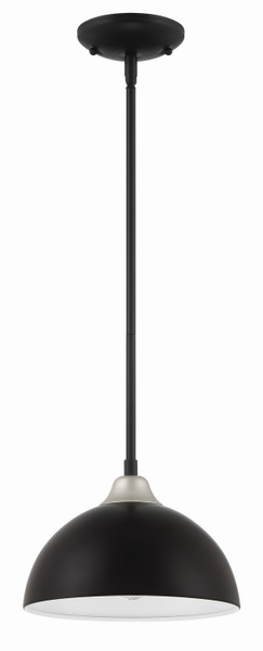 Craftmade - ZA4911-MNSA - One Light Outdoor Pendant - Kahn - Midnight/Satin Aluminum