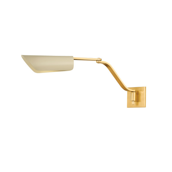 Hudson Valley - 6810-AGB/SSD - One Light Wall Sconce - Douglaston - Aged Brass
