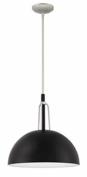 Craftmade - ZA4921-MNSA - One Light Outdoor Pendant - Kahn - Midnight/Satin Aluminum