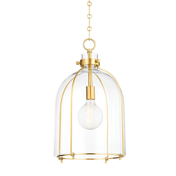 Hudson Valley - 7306-AGB - One Light Pendant - Eldridge - Aged Brass