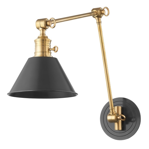 Hudson Valley - 8323-AOB - One Light Wall Sconce - Garden City - Aged Brass/Old Bronze