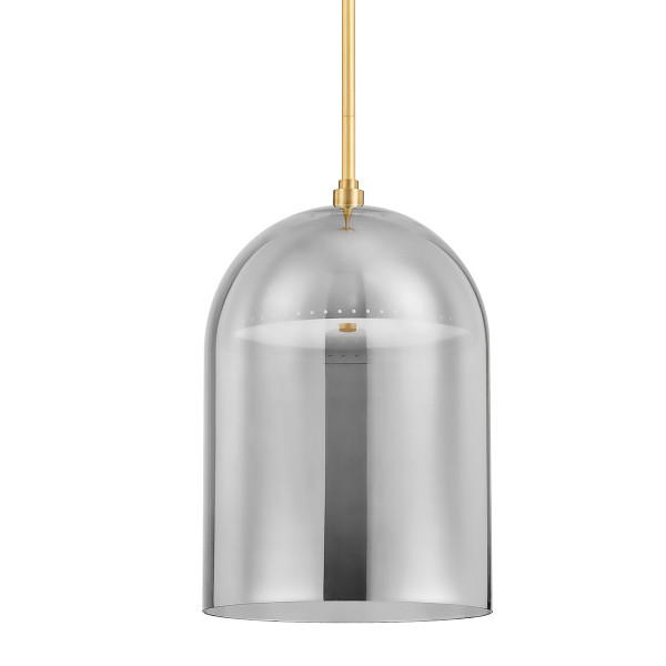 Hudson Valley - 8713-AGB - LED Pendant - Dorval - Aged Brass